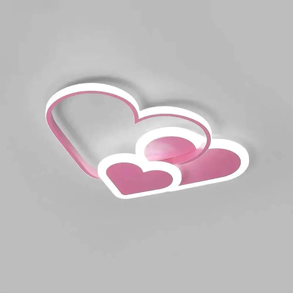 Heart-Shaped LED Ceiling Lamp with Remote Control 36W 3040LM 3000-6000K Adjustable Color Temperature for Bedroom Living Room from PriceLows™