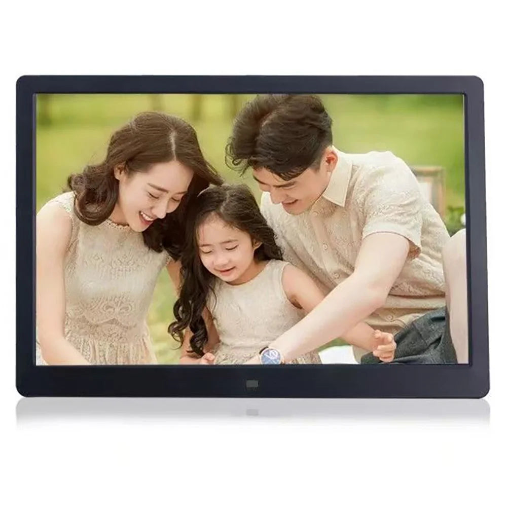 Digital Photo Frame | 14 Inch Display 1366x768 | USB SD Supported | White Black