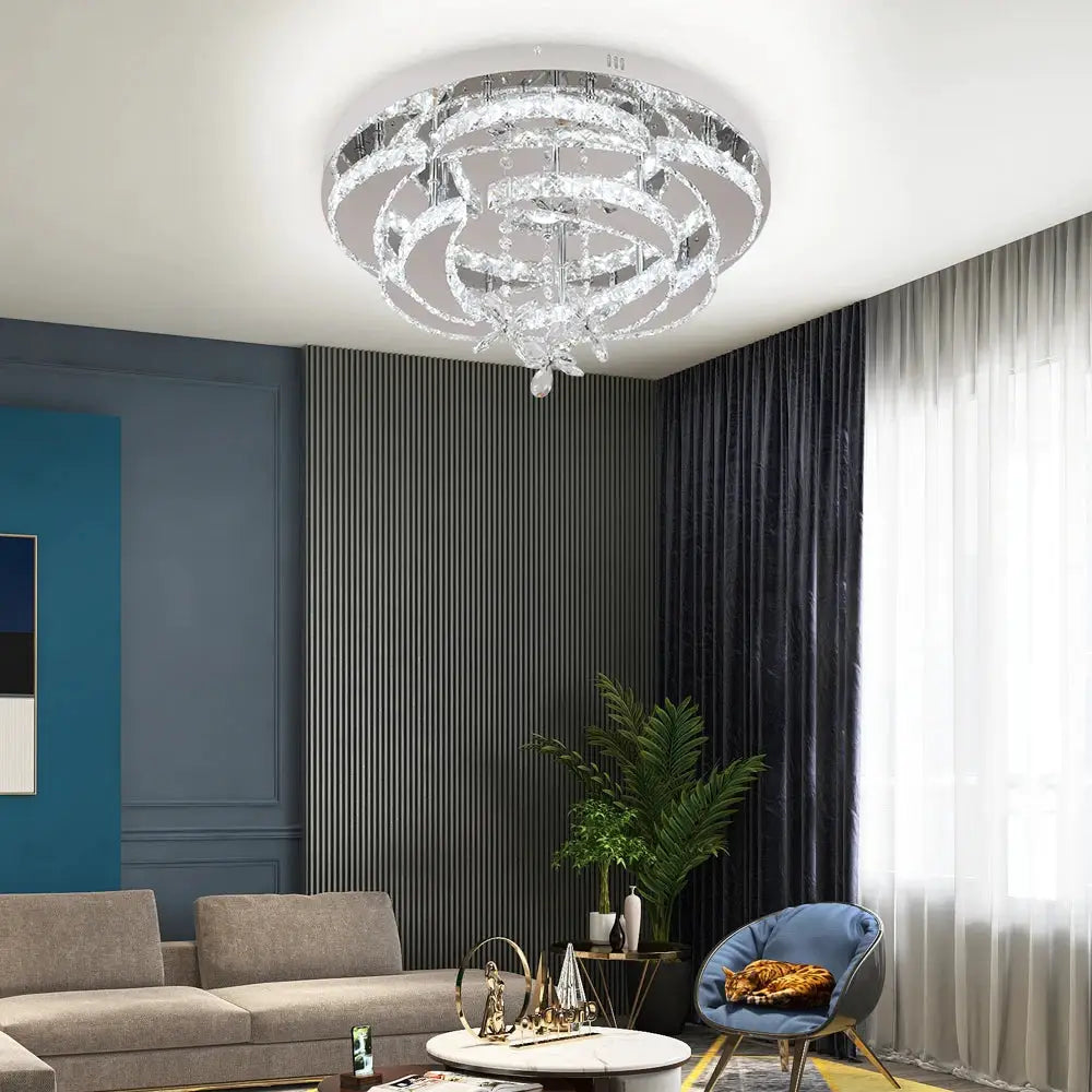 VETRULUS Luxury K9 Crystal Chandelier Modern Ceiling Lamp Led Living Dining Room Decor Pendant Light Dimmable Lustre Home from PriceLows™