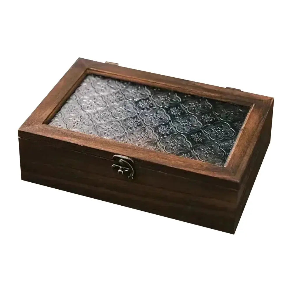 Retro Wooden Storage Box Plain Wood With Lid Multifunction Hinged Boxes Gift Packing Jewelry Case Box Home Sundries Storage Box/ from PriceLows™