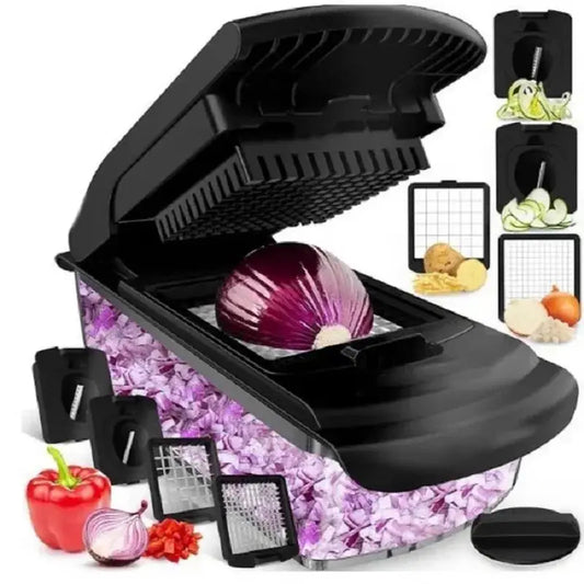 Vegetable Cutter | Stainless Blades | All In One | 18 Piece Set