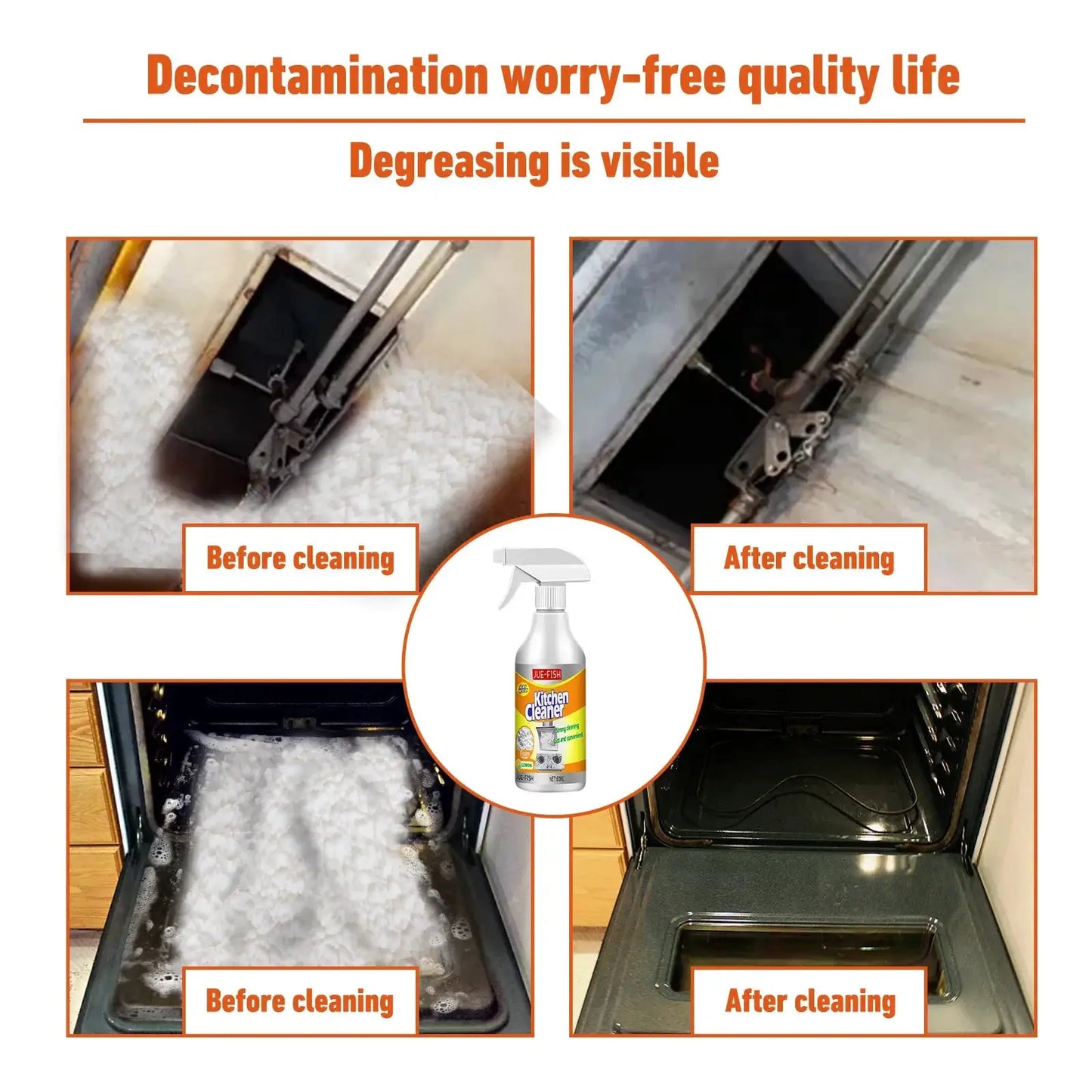 Oil Cleaner Bubble Spray Remover Grease Foam Multipurpose Dirt Oil Cleaning Kitchen Grills Foam Washing Kitchenware Degreaser from PriceLows™