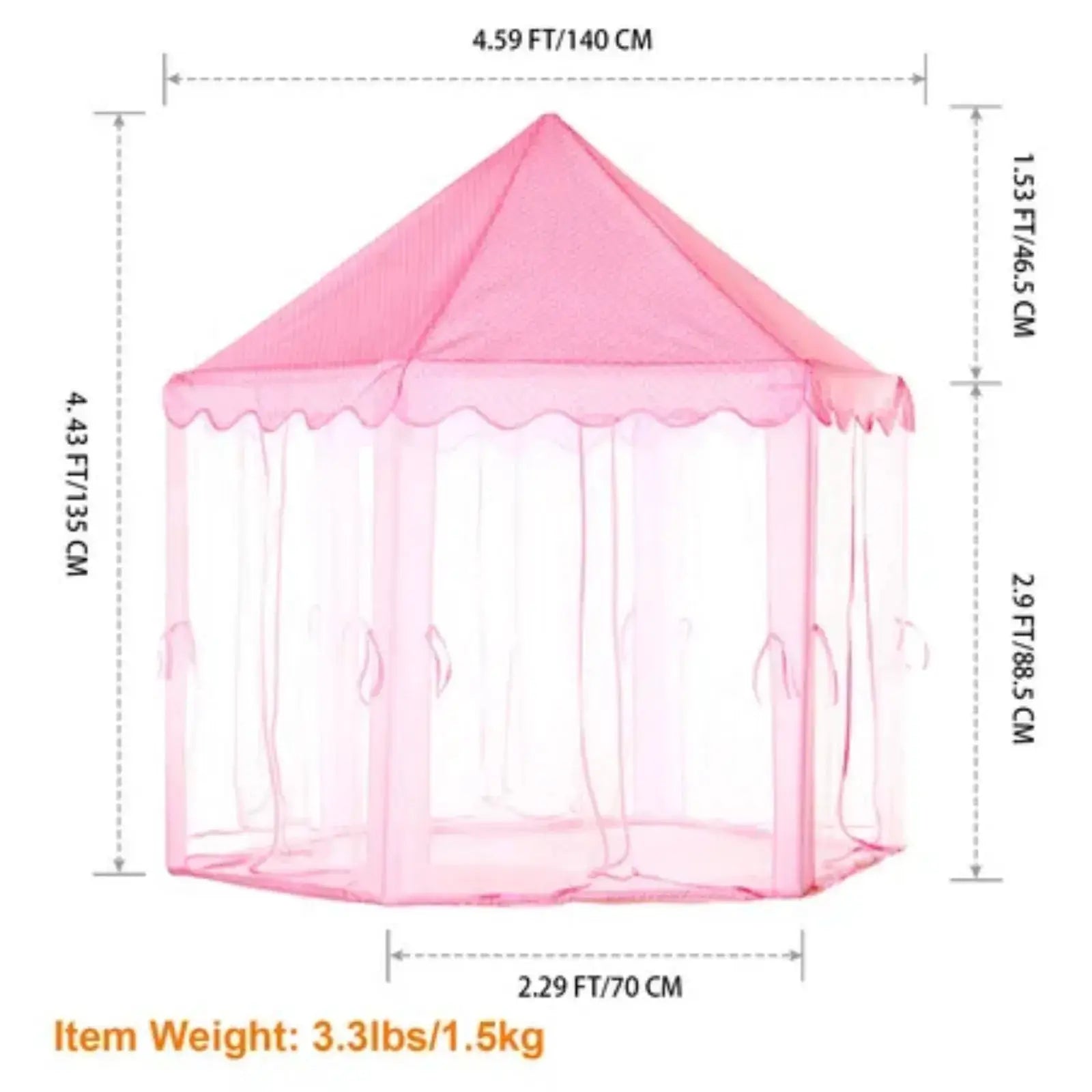 Kids Play Tents Princess for Girls Princess Castle Children Playhouse Indoor Outdoor Use from PriceLows™