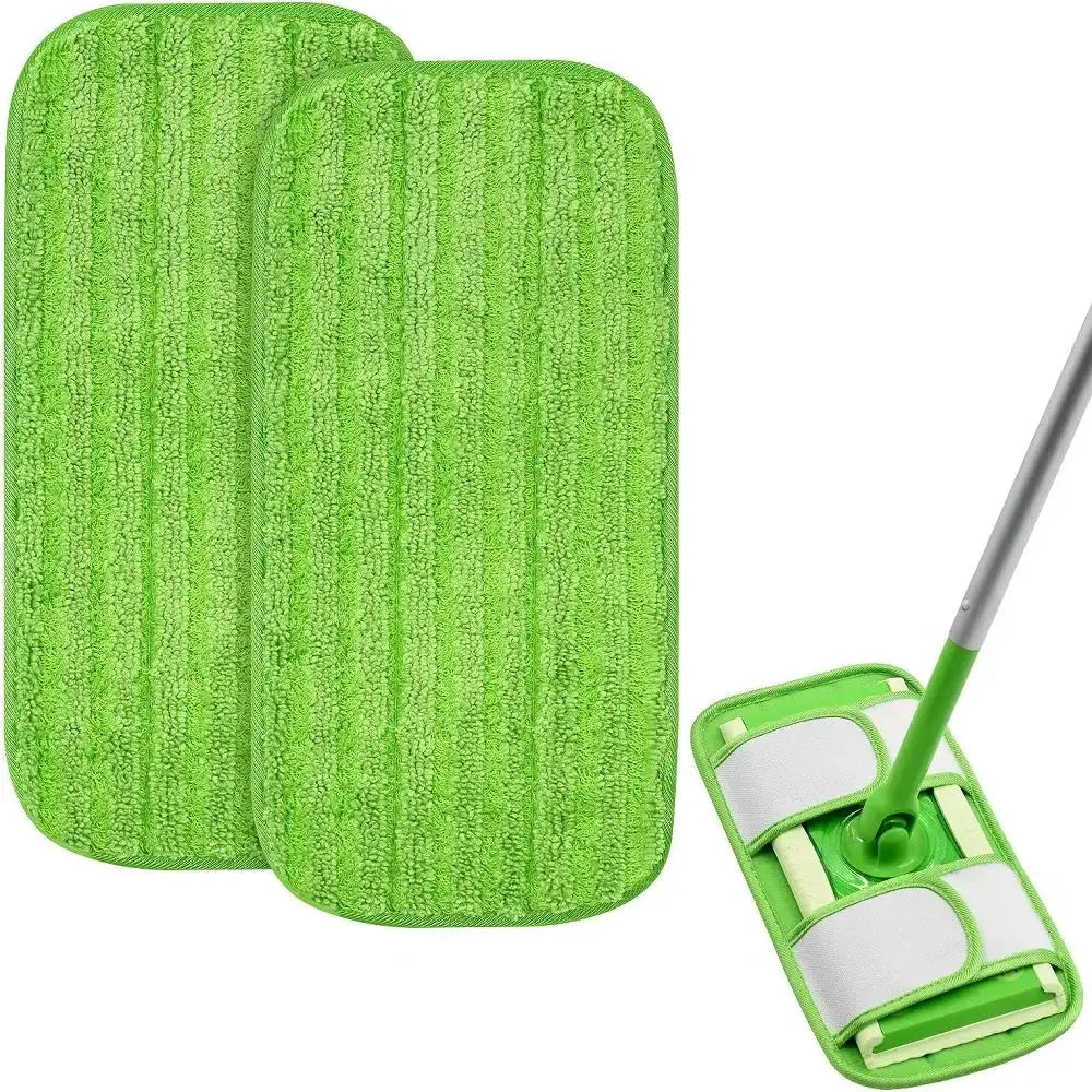 Microfiber Mop Pads For Swiffer Sweeper Mops Reusable Washable Floor Mop Pad Refills Multi Surface Wet & Dry Cleaning 12 inches from PriceLows™