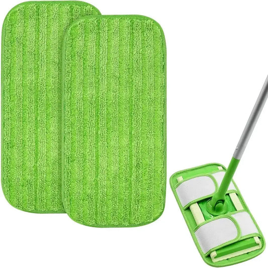 Microfiber Mop Pads For Swiffer Sweeper Mops Reusable Washable Floor Mop Pad Refills Multi Surface Wet & Dry Cleaning 12 inches from PriceLows™