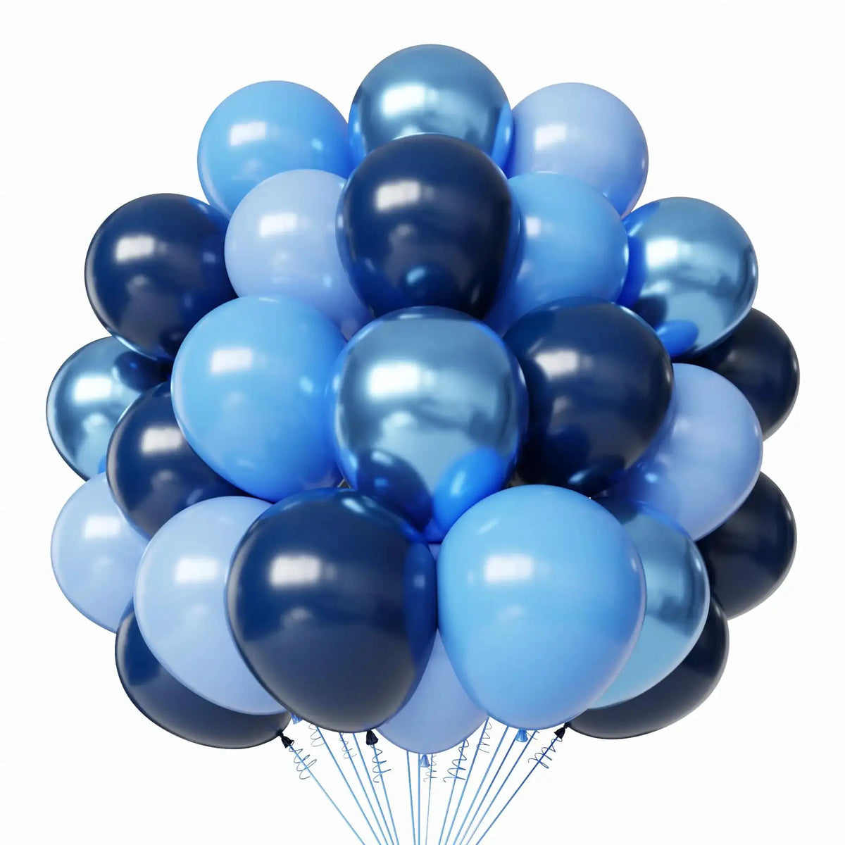 Latex Round Balloons | White And Gold Color | 12 Inch Size | 50 Pack Set