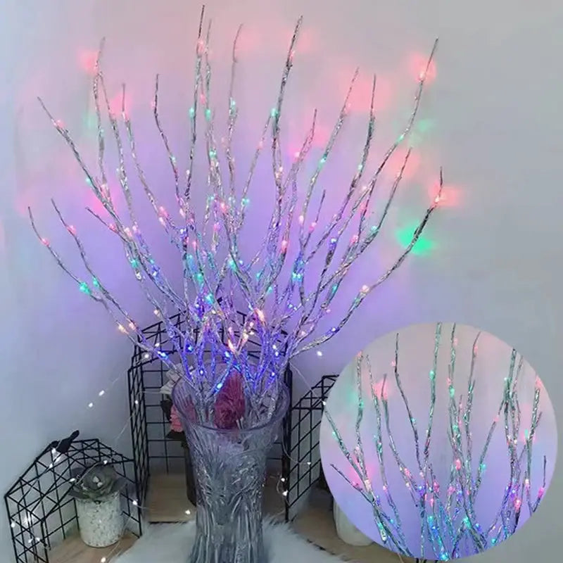 LED Christmas Tree Branch Lights Battery Operated Bendable Twig Branch Lights For Home Indoor Vase Holiday Festival Decoration from PriceLows™