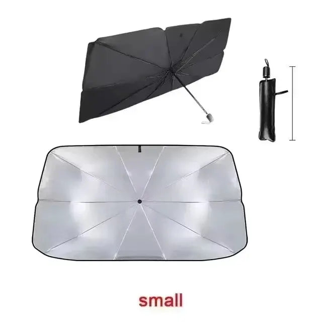 Car Sunshade Umbrella | Windshield Protector | PVC Material | Universal Fit