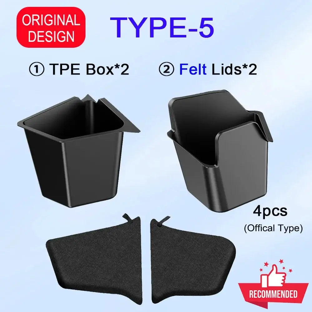 For 2025 2026 Tesla Model Y Trunk Organizer Trunk Storage Bins Rear Trunk Side Storage Box Mats for Model Y Juniper Accessories from PriceLows™