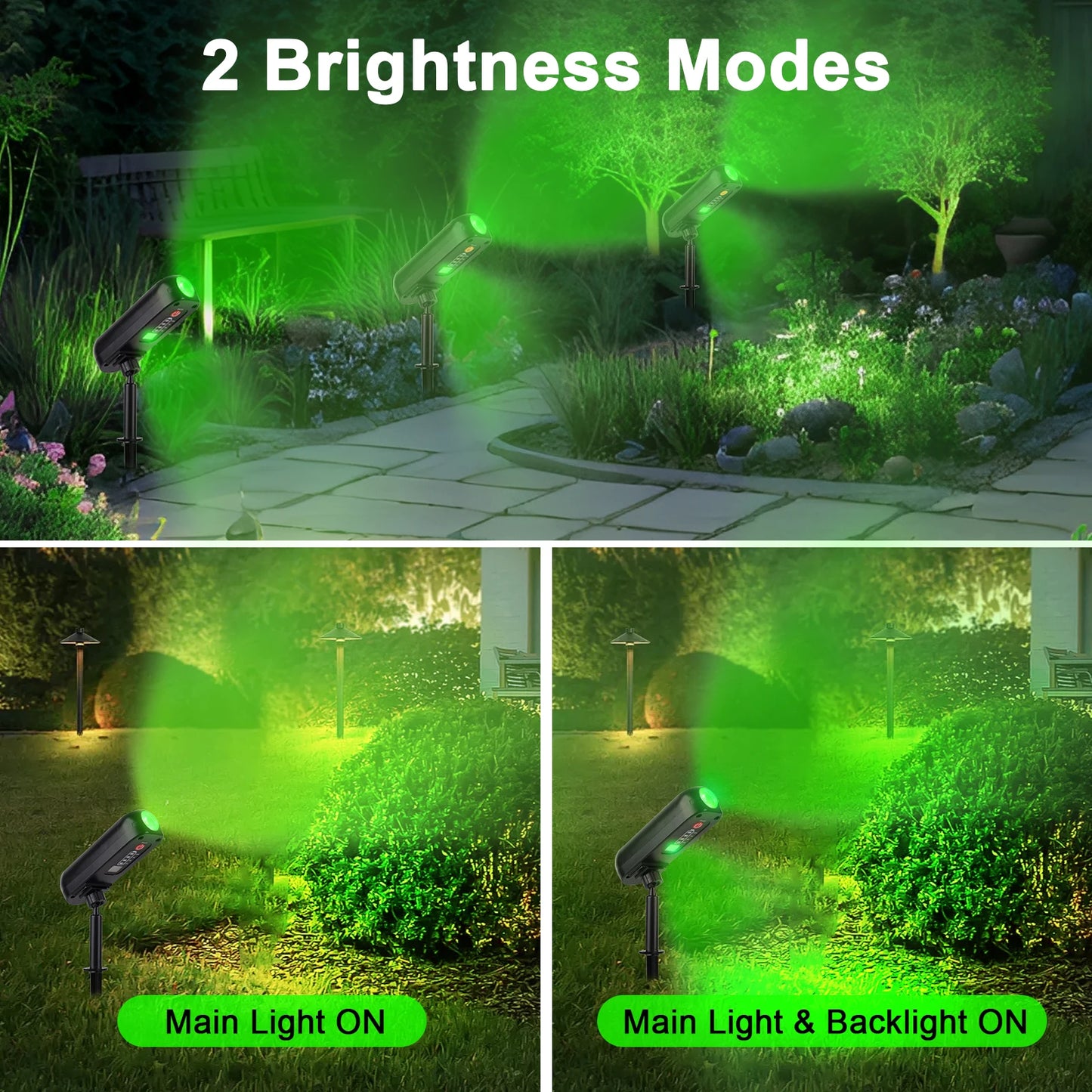 4PCS Solar LED Light Outdoor Solar Wall Light IP65 Green Garden Light Solar Spotlights Solar Uplights for Trees Pathway Yard from PriceLows™