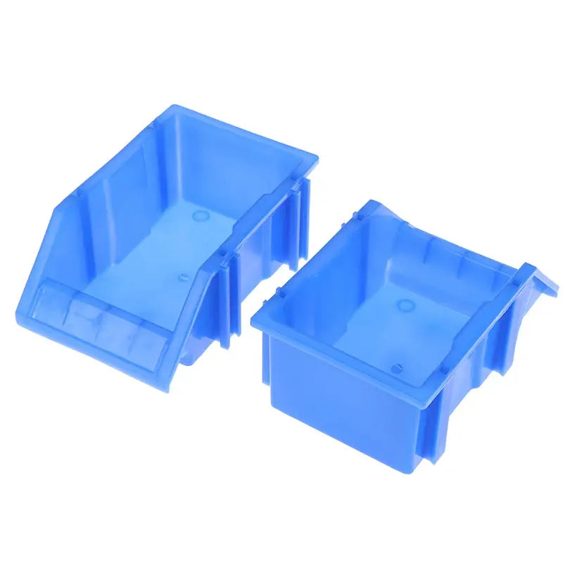 Blue Plastic Stackable Storage Bins Screw Storage Boxes Stackable Bin Parts Storage Organizer Garage Storage Bins from PriceLows™