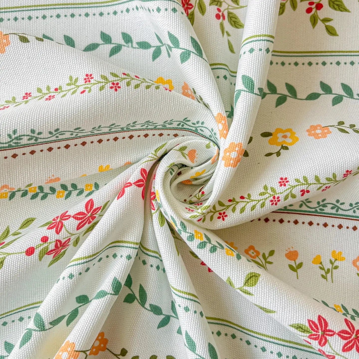 100% Cotton Coarse Weave Flat Sheet, Floral Striped Print Bed Sheet, Breathable Durable All Season Bedding for Kids & Adults from PriceLows™