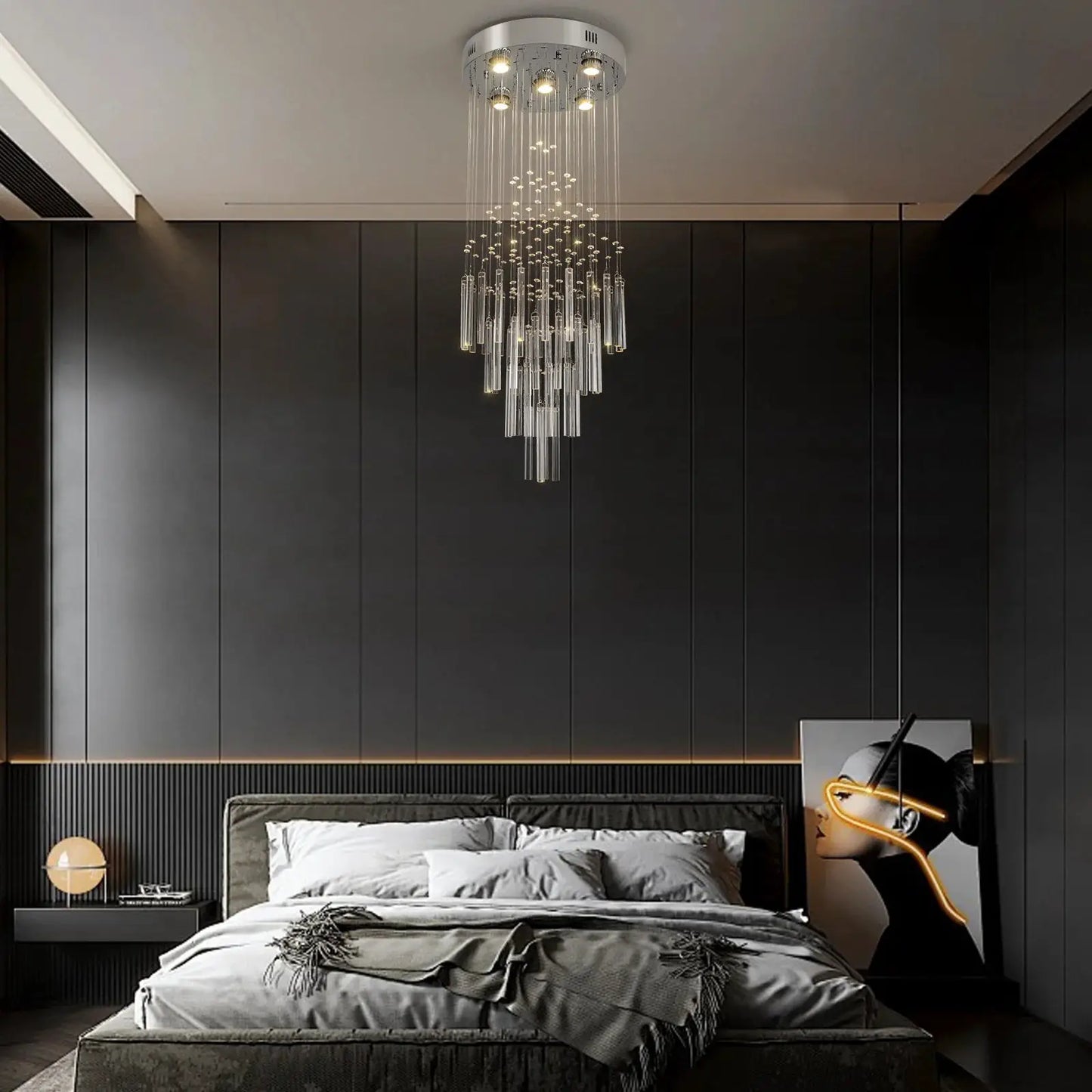 VETRULUS Crystal Ceiling Chandelier Luxury Home Decor Living Room Bedroom Pendant Lights Lustre Lighting Fixture Ceiling Lamps from PriceLows™