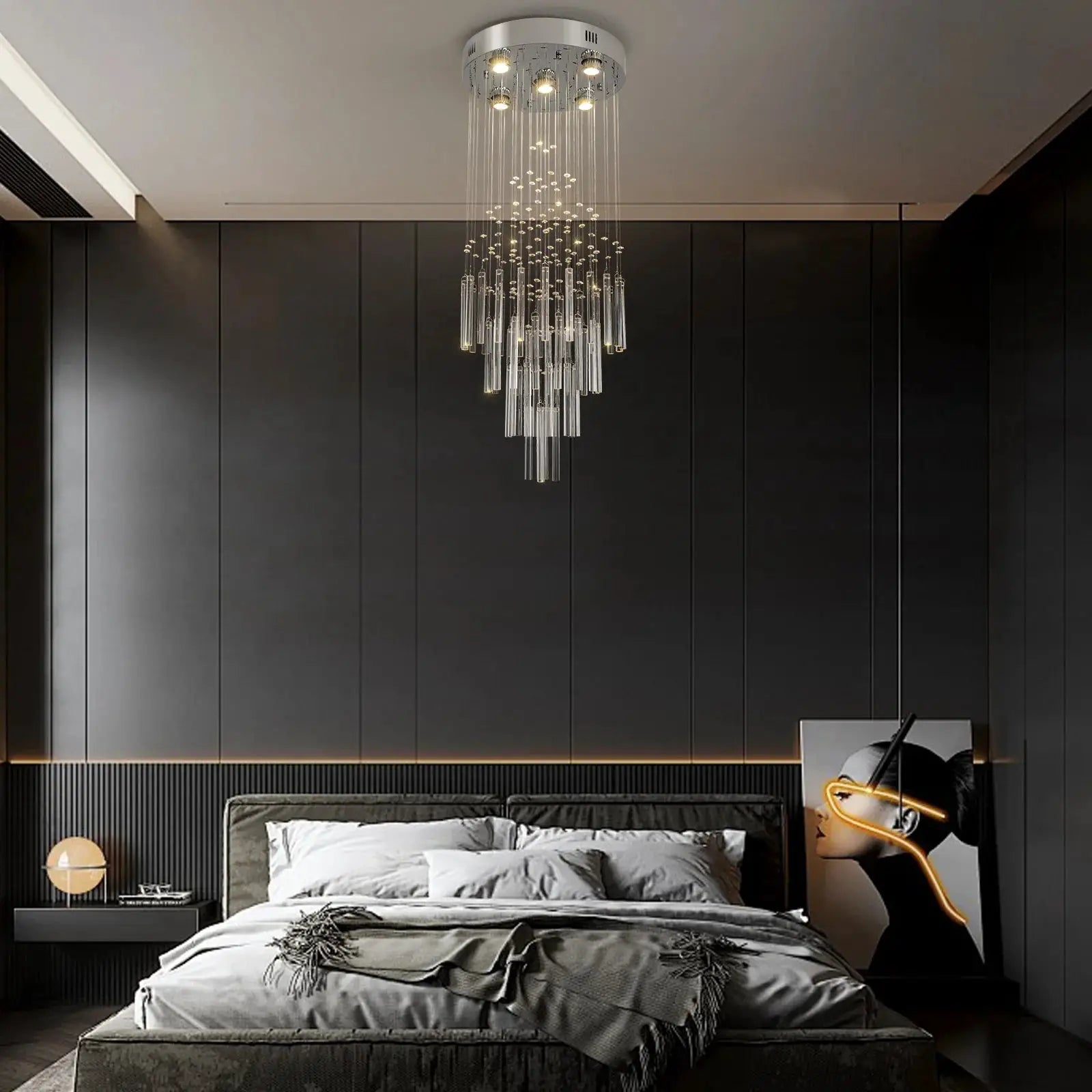VETRULUS Crystal Ceiling Chandelier Luxury Home Decor Living Room Bedroom Pendant Lights Lustre Lighting Fixture Ceiling Lamps from PriceLows™
