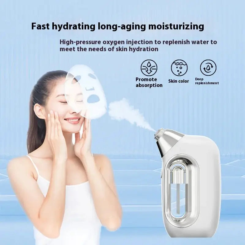Portable Facial Steam Generator | Rechargeable Oxygen Vaporizer | Skin Rejuvenation | CE Certified