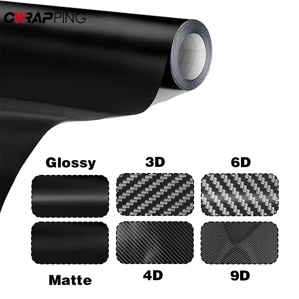 Glossy Matte Carbon Fiber Vinyl Car Wrap Films Bubble Free for Car Sticker Laptop Skin Phone Cover Motorcycle Vehicle Decal from PriceLows™