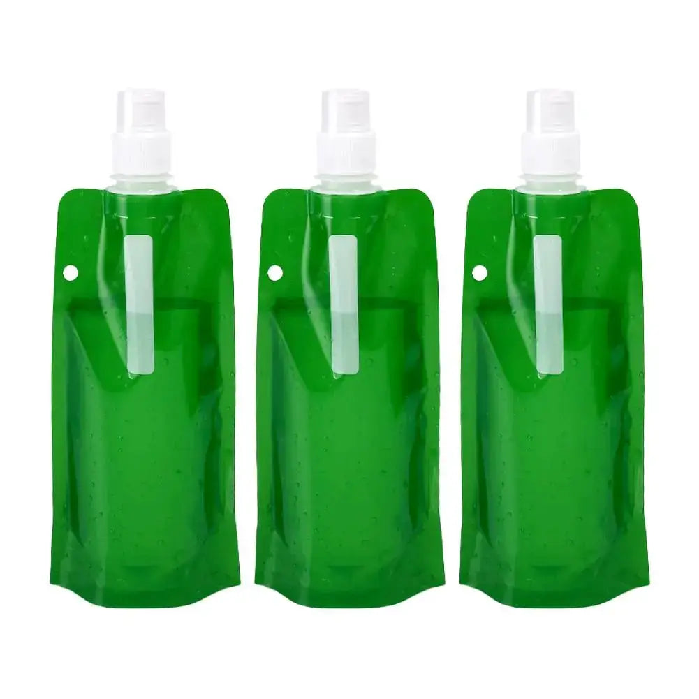 Cycling Water Bottle Foldable Portable 480ml Leak-Proof Durable Sport Water Bag Climbing and Camping Folding Water Bottle from PriceLows™