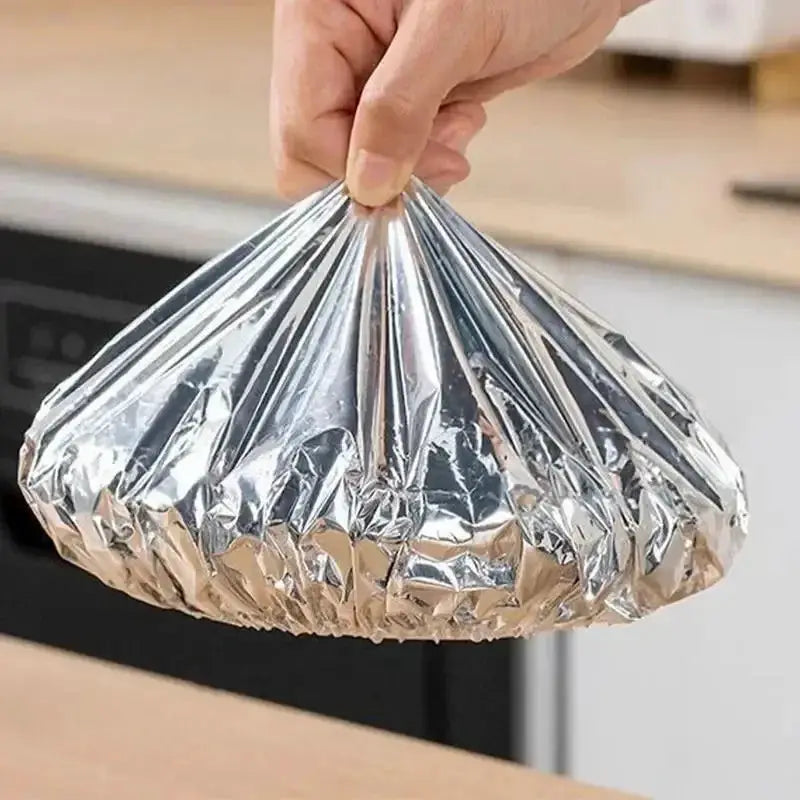 Elastic Food Covers | Disposable Plastic | Foldable Design | Size 21 By 21 Cm