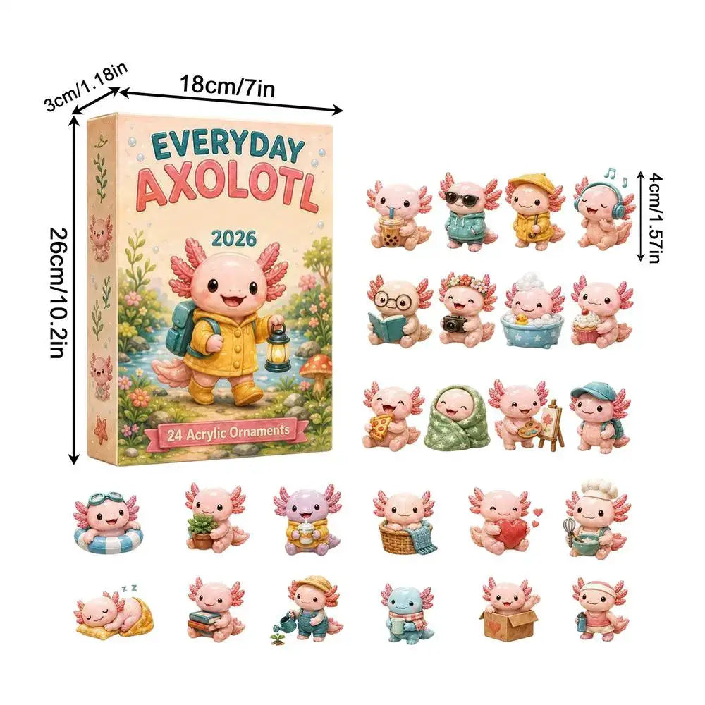 Christmas Advent Calendar | 24 Slot Frame | 2D Animal Acrylic | Kids Decor