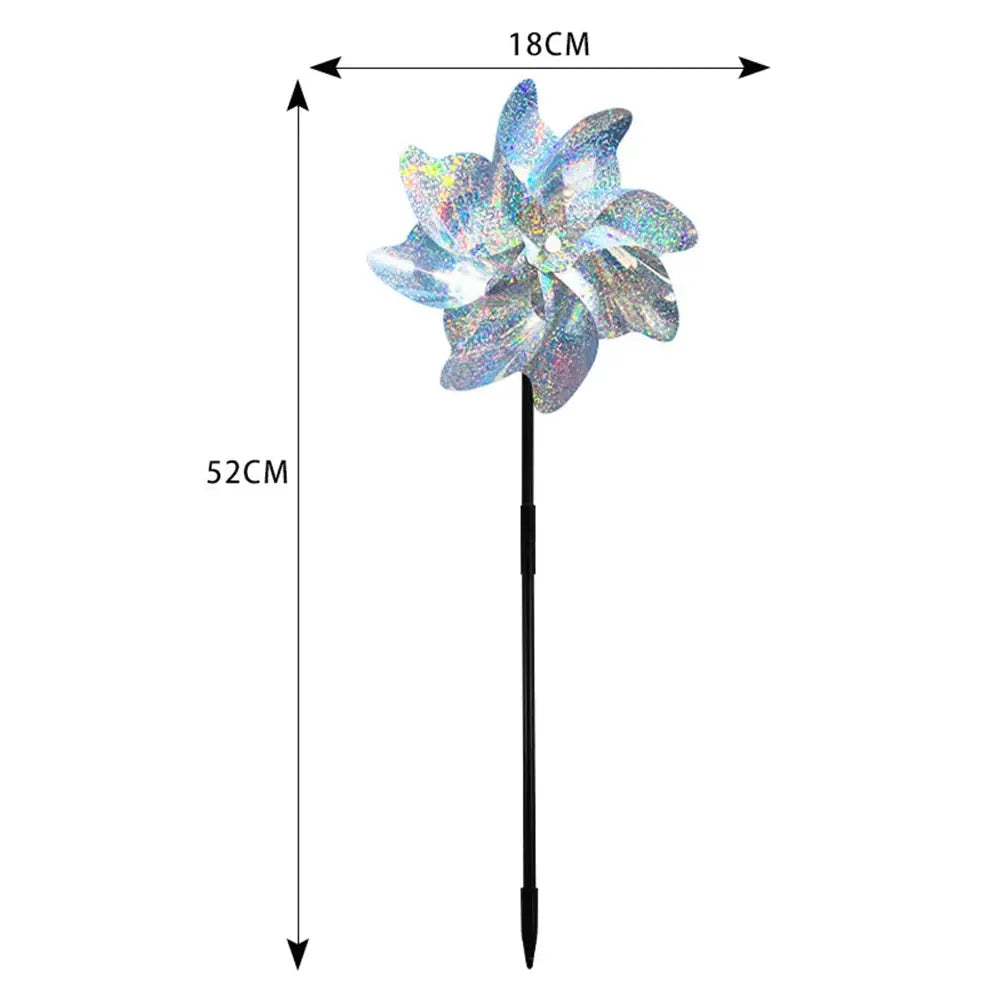 2/10pcs Bird Repeller Windmill Spinner Creative 8 Leaves Repelling Birds Wind Spinner Outdoor Garden Lawn Yard Decoration from PriceLows™