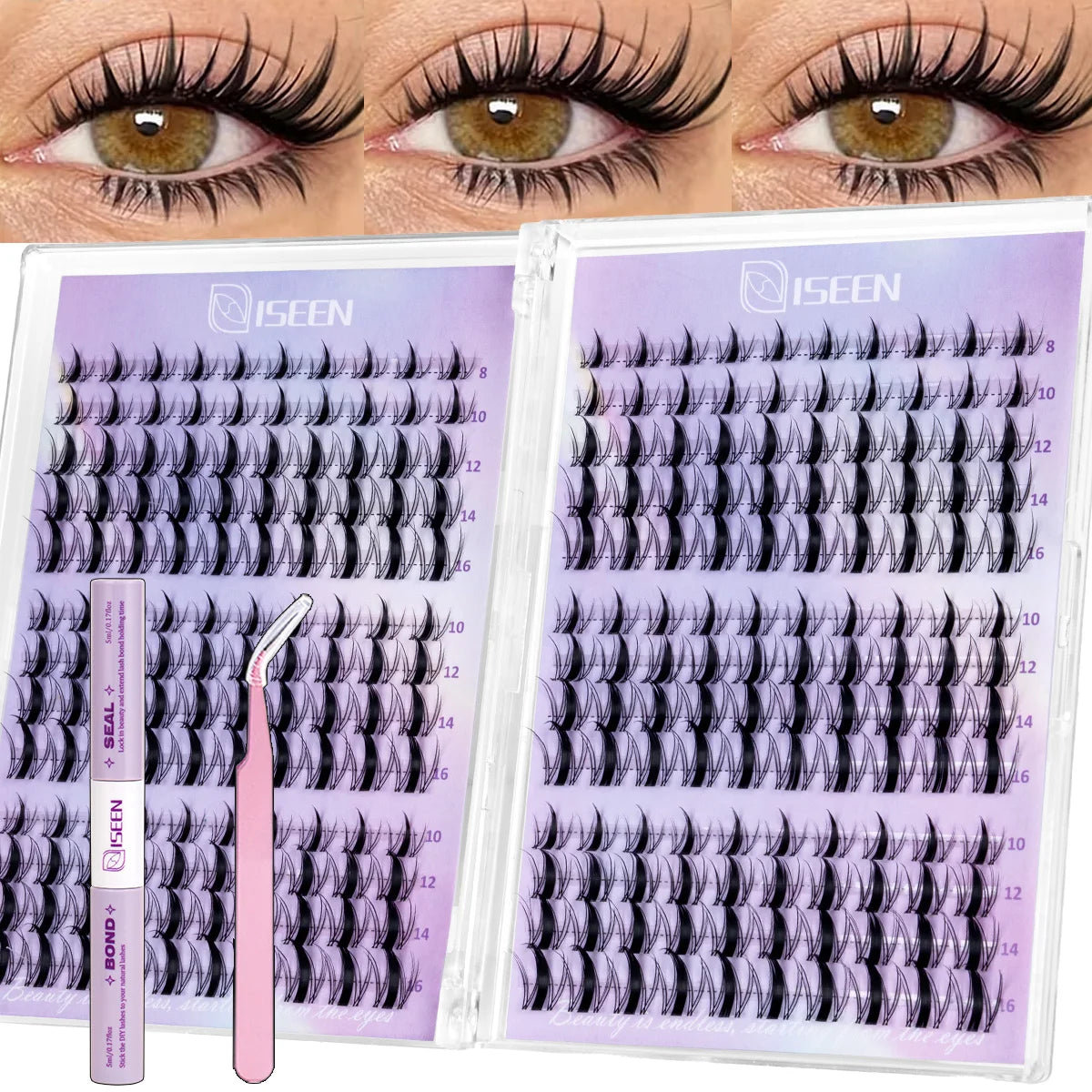 Lash Clusters Kit | 8 To 16Mm C Curl | Wispy Natural Set