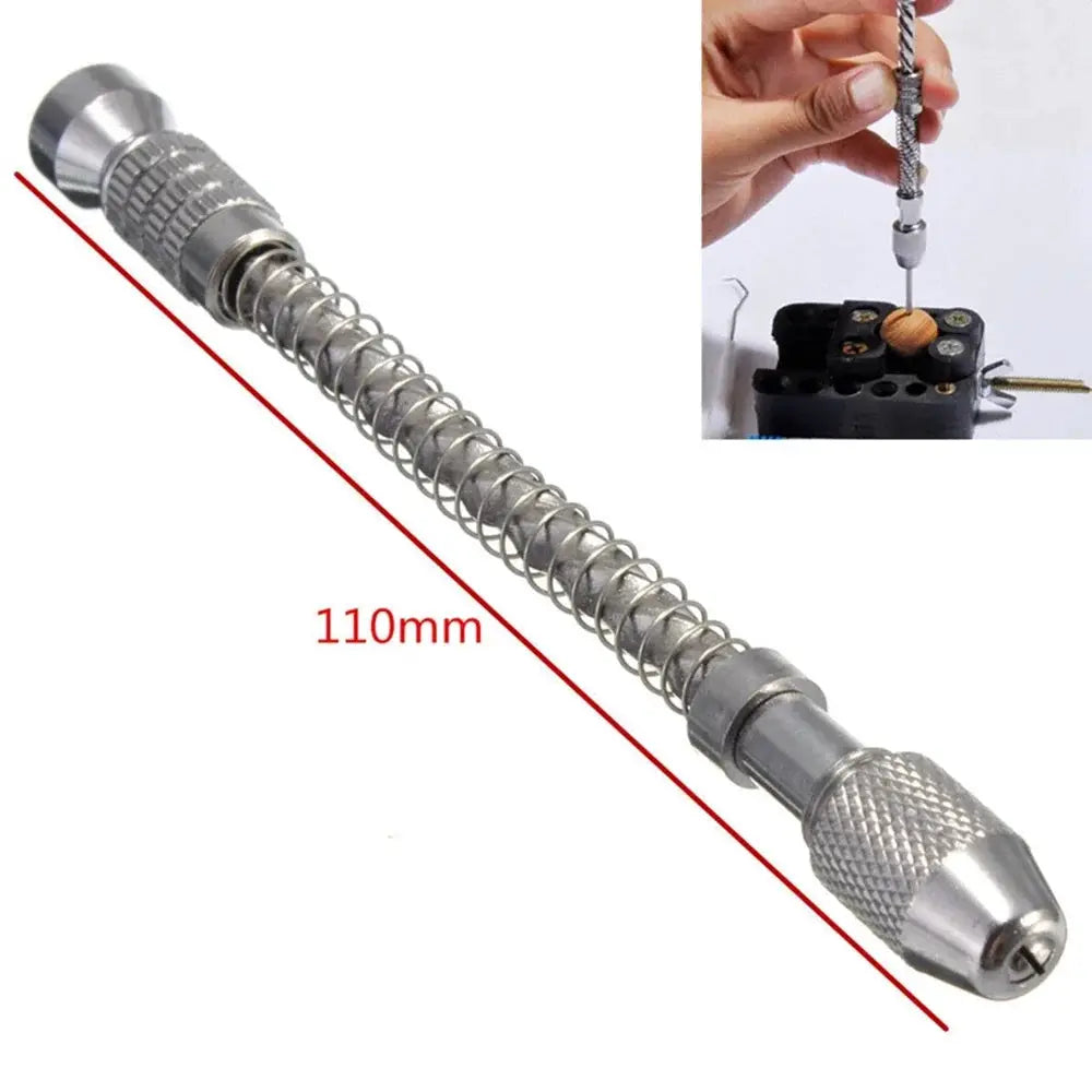 Hand Drill Jewelry Craft Hand Manual Drill Chuck Mini Hand Twist Drill Bit Suit Micro Hobby Craft Jewelry Wood Mini from PriceLows™