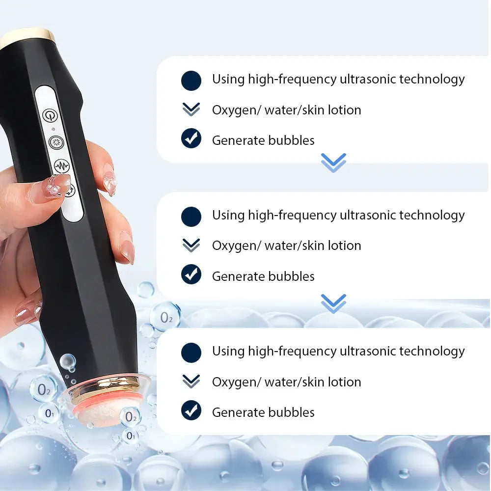 Oxygen Bubble Pen | 7 Led Colors | Portable Skin Rejuvenator