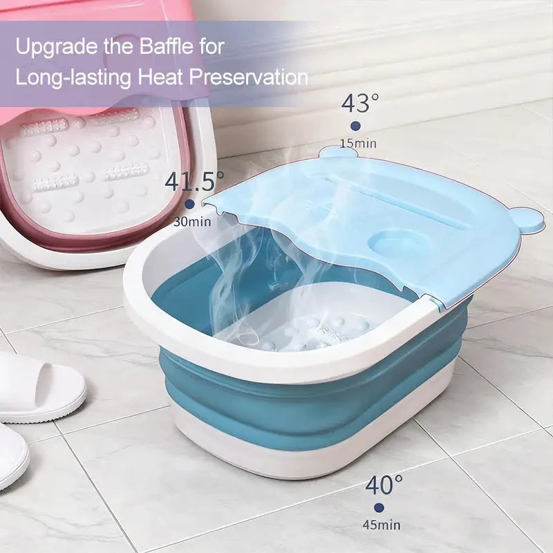 Telescopic Bath Bucket | 39x30 Inch Foldable | For Bathtub And Feet