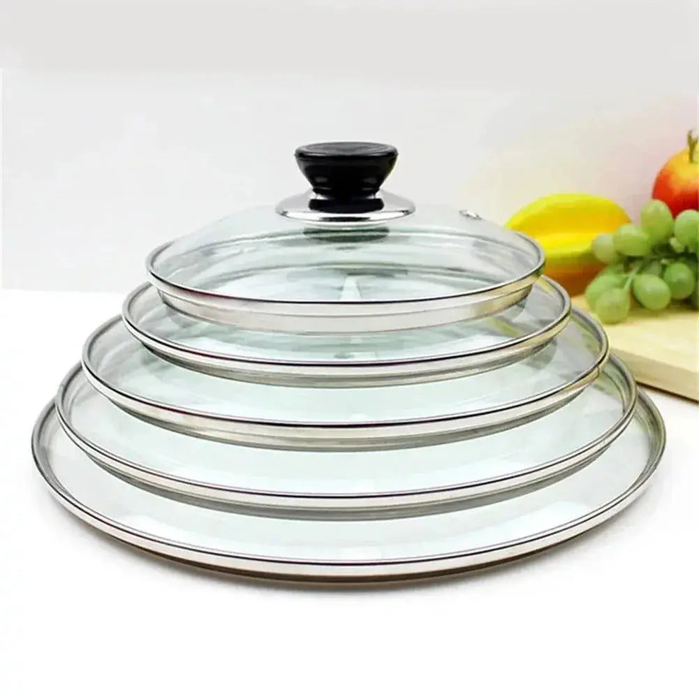 Tempered Glass Frying Pan Lid | Round | Visible Vertical Lid | 20-30 cm