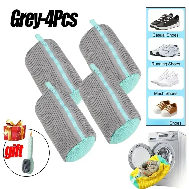 1/2/4PCS Washing Shoes Bag Cotton Laundry Fluffy Fibers Easily Remove Dirt Washing Bags Anti-Deformation Shoes Clothes Organizer from PriceLows™
