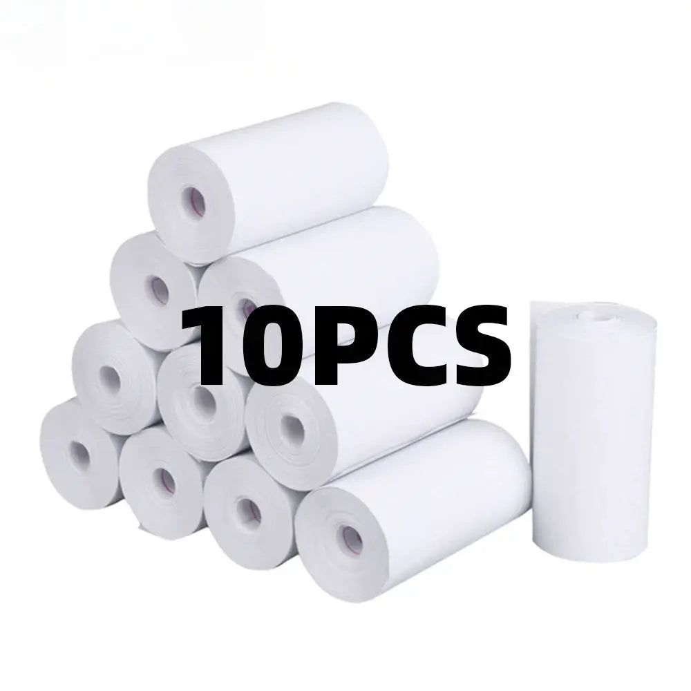 Thermal Paper | 57x25mm | 10 Rolls White Paper for Kids Camera