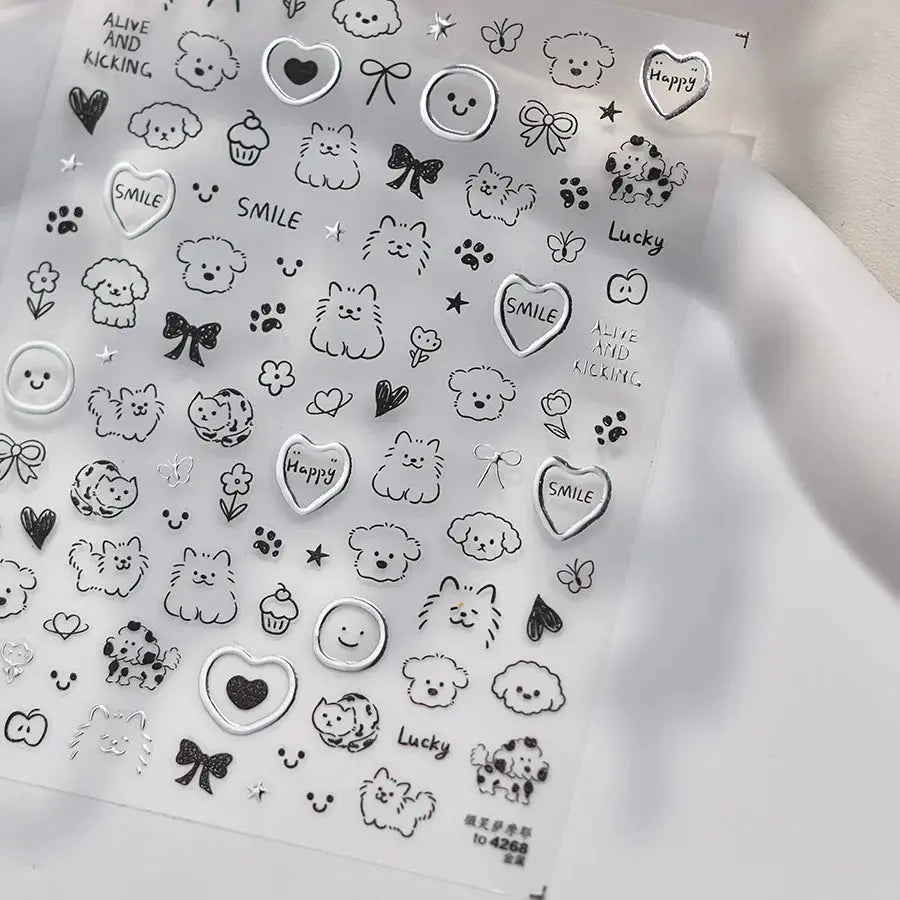 Jelly Halloween Skeleton Stickers Nail Art Cool Evil dark style decorative Nails Sticker DIY Trendy Manicure Ornaments Supplier from PriceLows™