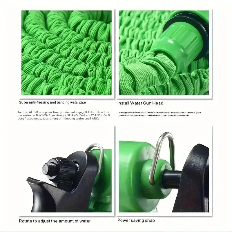 25FT-200FT Expandable Magic Hose Lightweight Design Durable Materials 7 Water Spraying Functions Gun Home Garden Watering Tools from PriceLows™