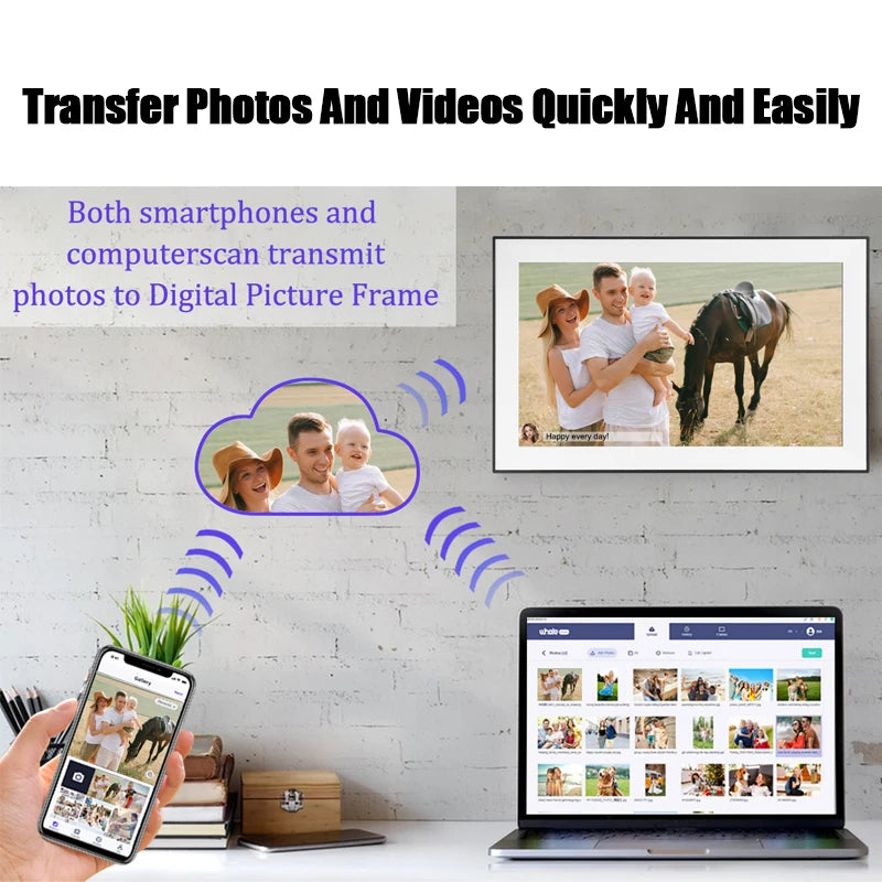 Digital Photo Frame | 15.6 Inch Display | 1920x1080 IPS | 32 GB Memory