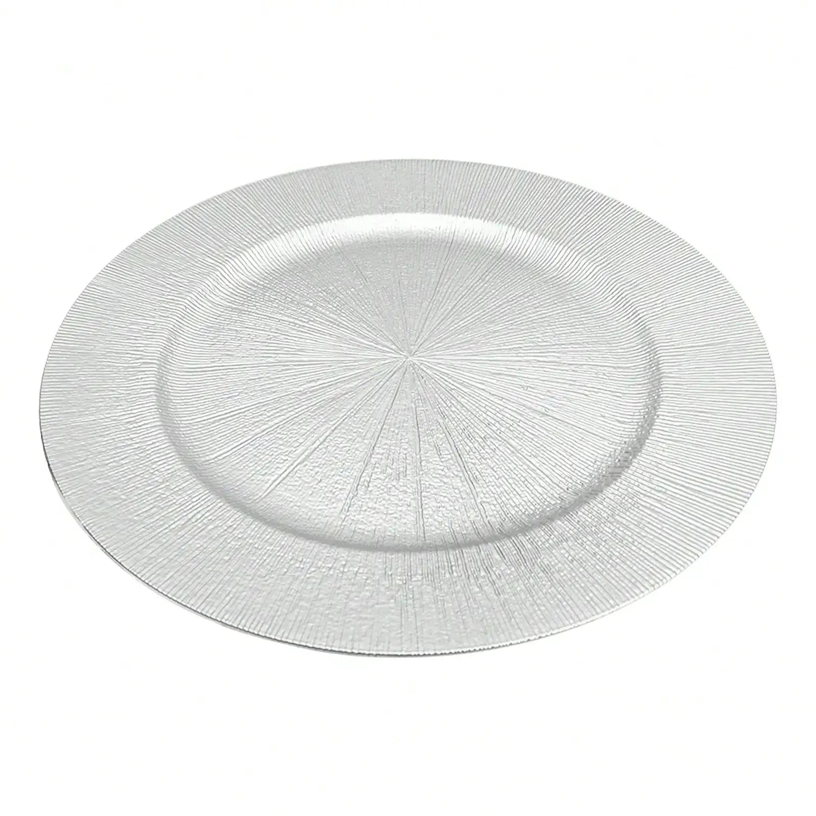 50Pcs Charger Plates Bulk 13Inch Round Charger Plates Plastic Wedding Dinner Elegant Reusable For Table Setting from PriceLows™