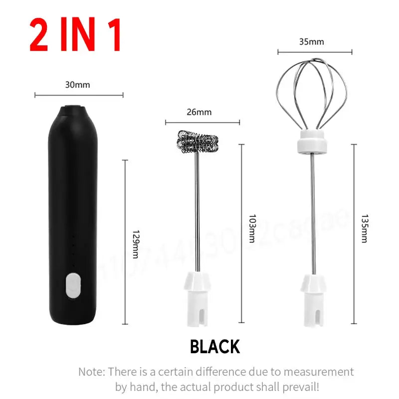 Electric Milk Frother | 2 In 1 | TypeC Charging | 3 Speeds