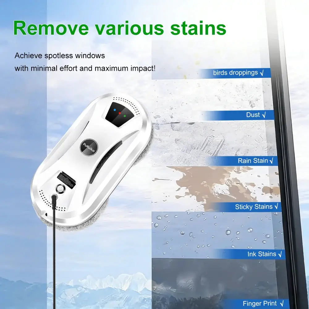 Window Cleaning Robot | Ultra Thin | Remote Control | 100-240V