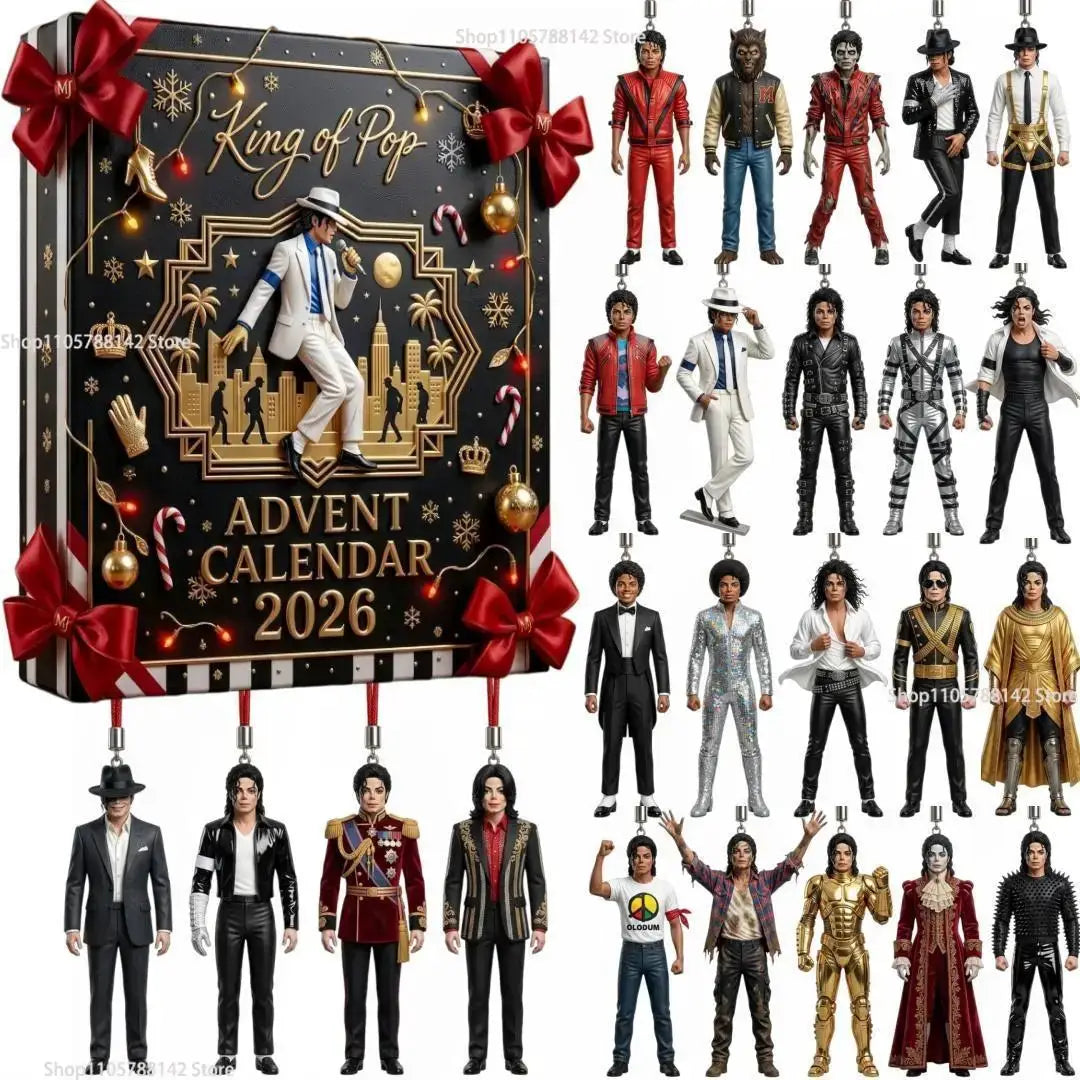 Christmas Advent Calendar | Michael Jackson | 24 Day | Acrylic Hanging Set
