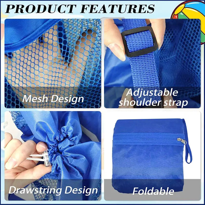 New Outdoor Beach Bag Beach Toy Storage Bag Swimming Clothing and Miscellaneous Storage Bag Shoulder Handheld Storage Bag Touris from PriceLows™