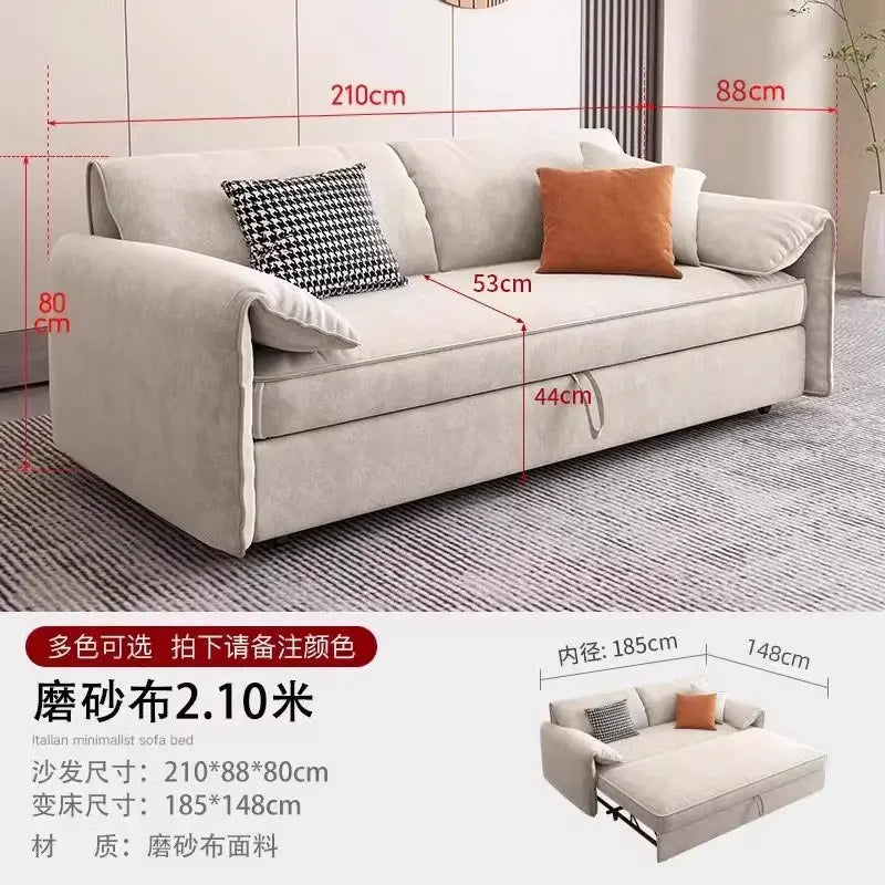 Living Room Sofa | Light Blue Gray | High Back Bubble Design | One Size