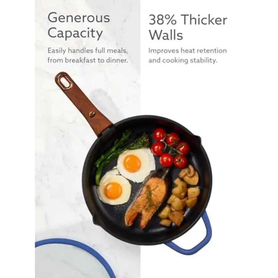 20Pcs Titanium Cookware Set, Pots and Pans Set Non Stick, Kitchen Cooking Set with Detachable Handle, Non Toxic Induction Cookw from PriceLows™