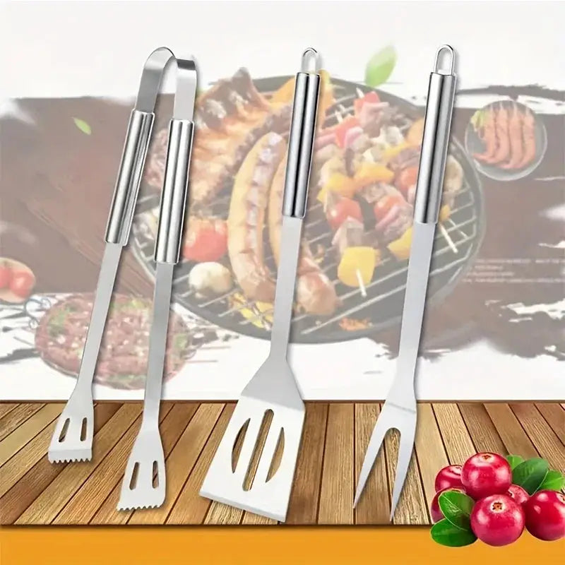 Barbecue tool set, home kitchen frying shovel, BBQ barbecue fork, food tongs, barbecue cooking baking utensils from PriceLows™