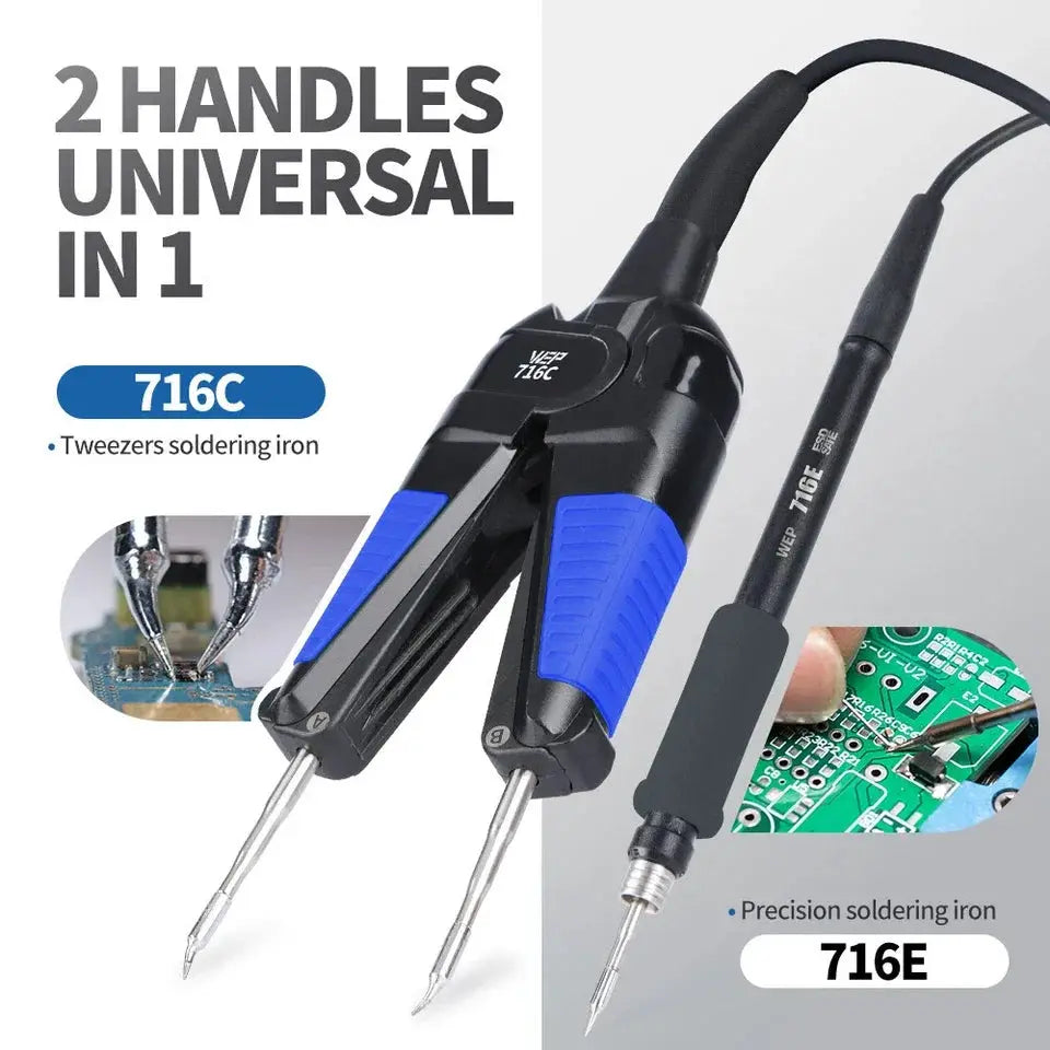 WEP Hot Tweezers Soldering Iron Station 982 PRO Precision Desoldering Station For Micro-components Repair DIY SMD Welding 982DSE from PriceLows™