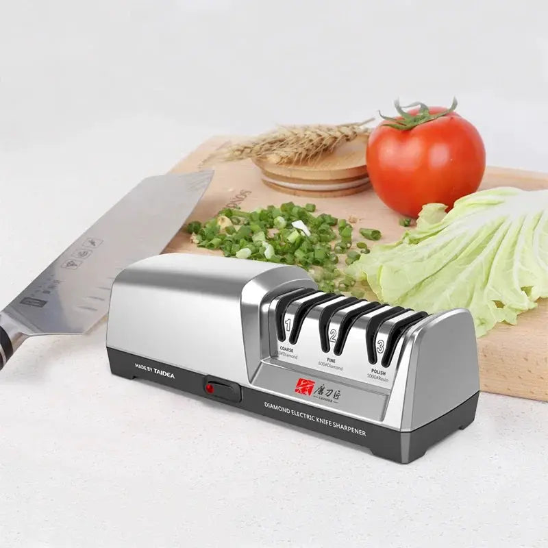 Electric Knife Sharpener | 3 Stage System | Diamond Abrasive