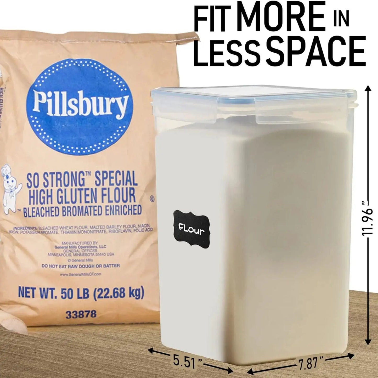 2Pcs Large Airtight Food Storage Containers Pantry 8.7L For Cereal Flour Sugar Pantry Organization from PriceLows™
