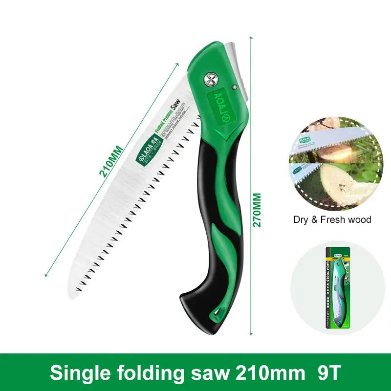 LAOA Sk5 Steel Pruning Saw | Ratchet Action | 14-25cm Blade
