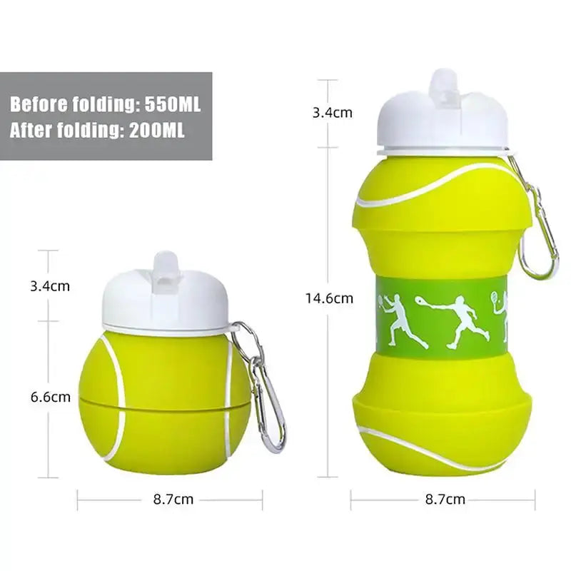 Kids Fold Water Bottle Cup with Leakproof Lid Portable School Sports Outdoor Collapsible Drink MugHotsale from PriceLows™