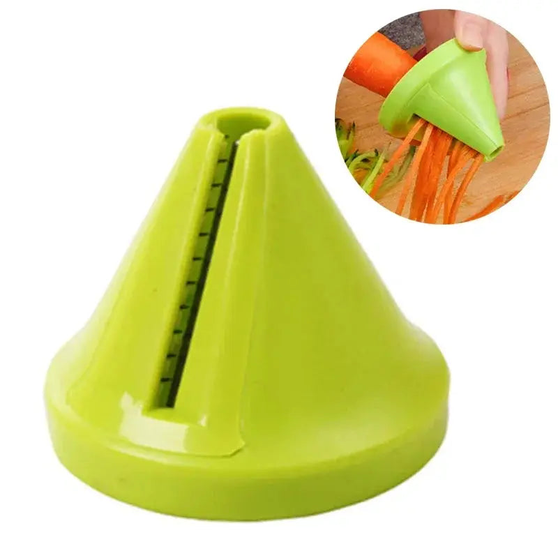 Rotating Vegetable Shredder | Stainless Steel | Spiral Grater | 6.5 X 5.5 Cm