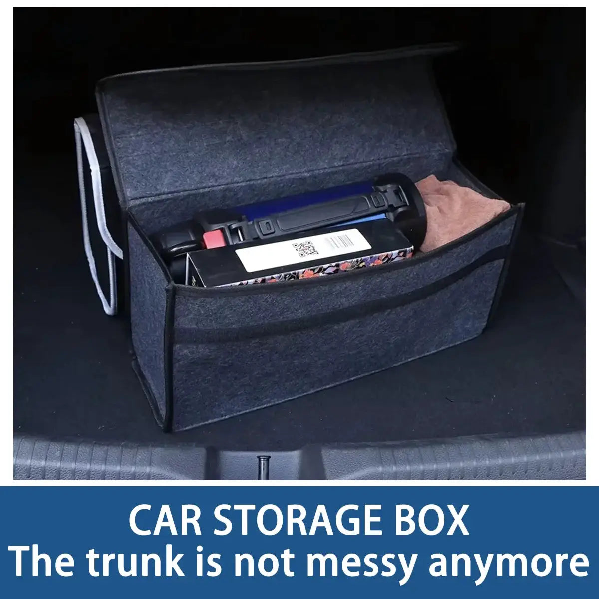 1PC 2/3mm Car Trunk Soft Felt Storage Box Car Storage Bag Foldable Handheld Design Car Storage Bag Car Trunk Organizer Odorless from PriceLows™