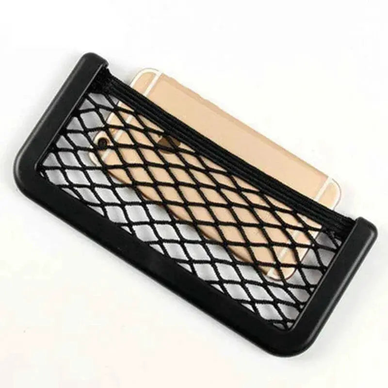 Car Organizer Mesh Storage Bag Net Pocket Mobile Phone Holder Auto Accessories Multi Function Car Storage Net Pocket from PriceLows™